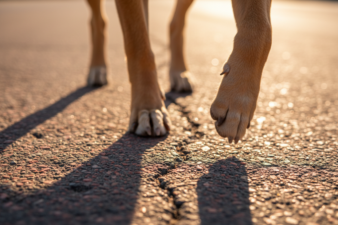 Hot pavement: how to tell if the ground is too hot for your dog's paws