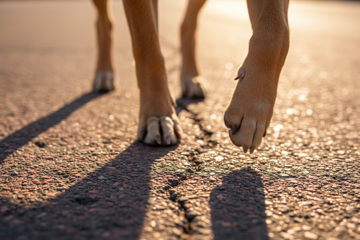 Hot pavement: how to tell if the ground is too hot for your dog's paws