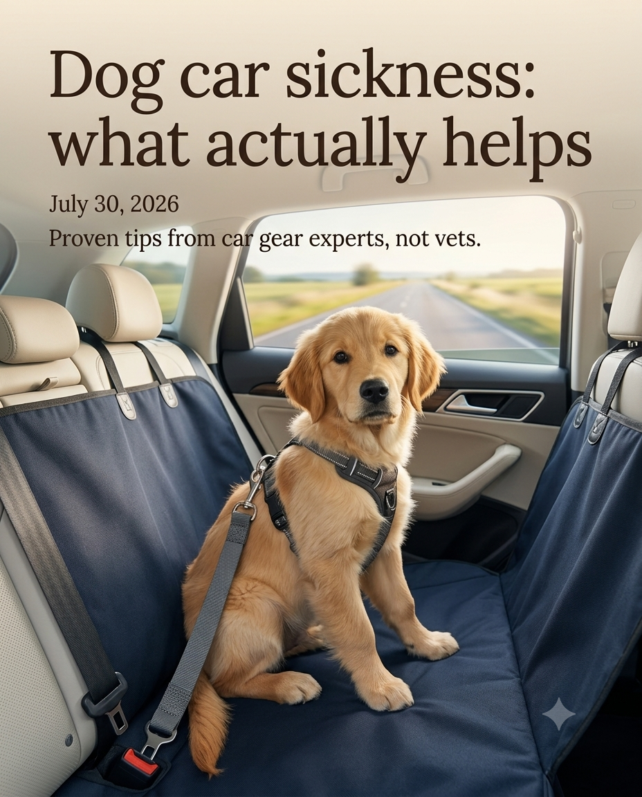 Dog car sickness: what actually helps