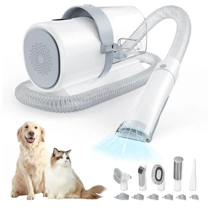 Cordless Pet Grooming Vacuum with 5 Tool Heads (2.5L)
