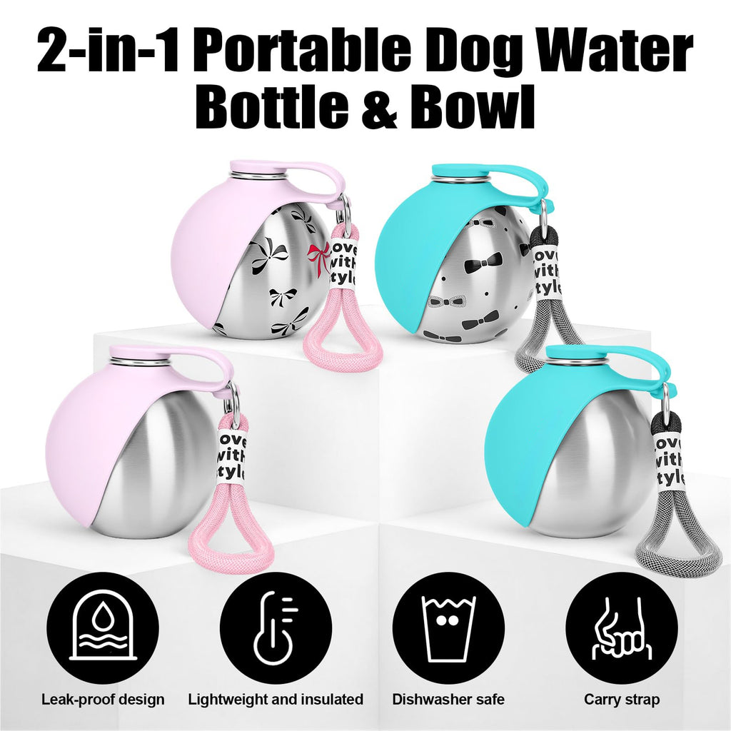 Stainless steel dog water bottle - product image 4