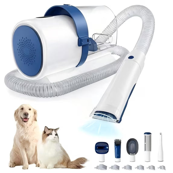 Cordless Pet Grooming Vacuum with 5 Tool Heads (2.5L)