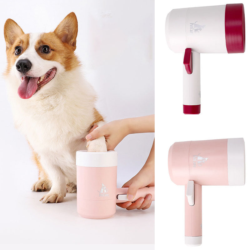 Silicone paw cleaner cup for cats and small dogs