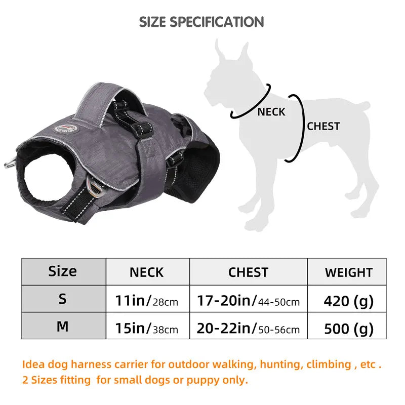 Front-Carry Pet Backpack Carrier (S–M, Sized by Chest)