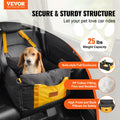 Small dog booster car seat in black, for dogs up to 25 lb