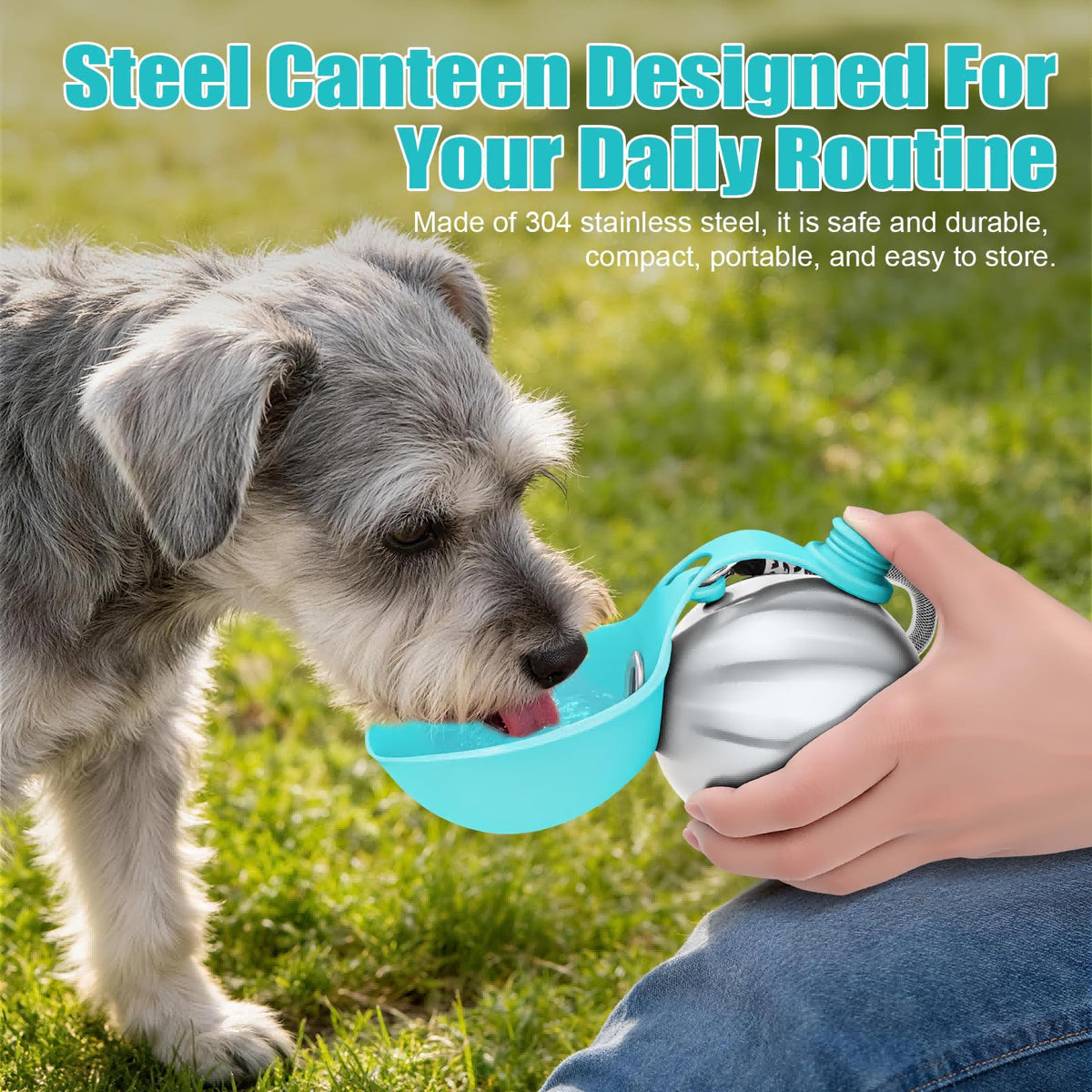 Stainless steel dog water bottle - product image 9