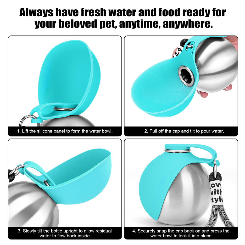 Stainless steel dog water bottle - product image 3