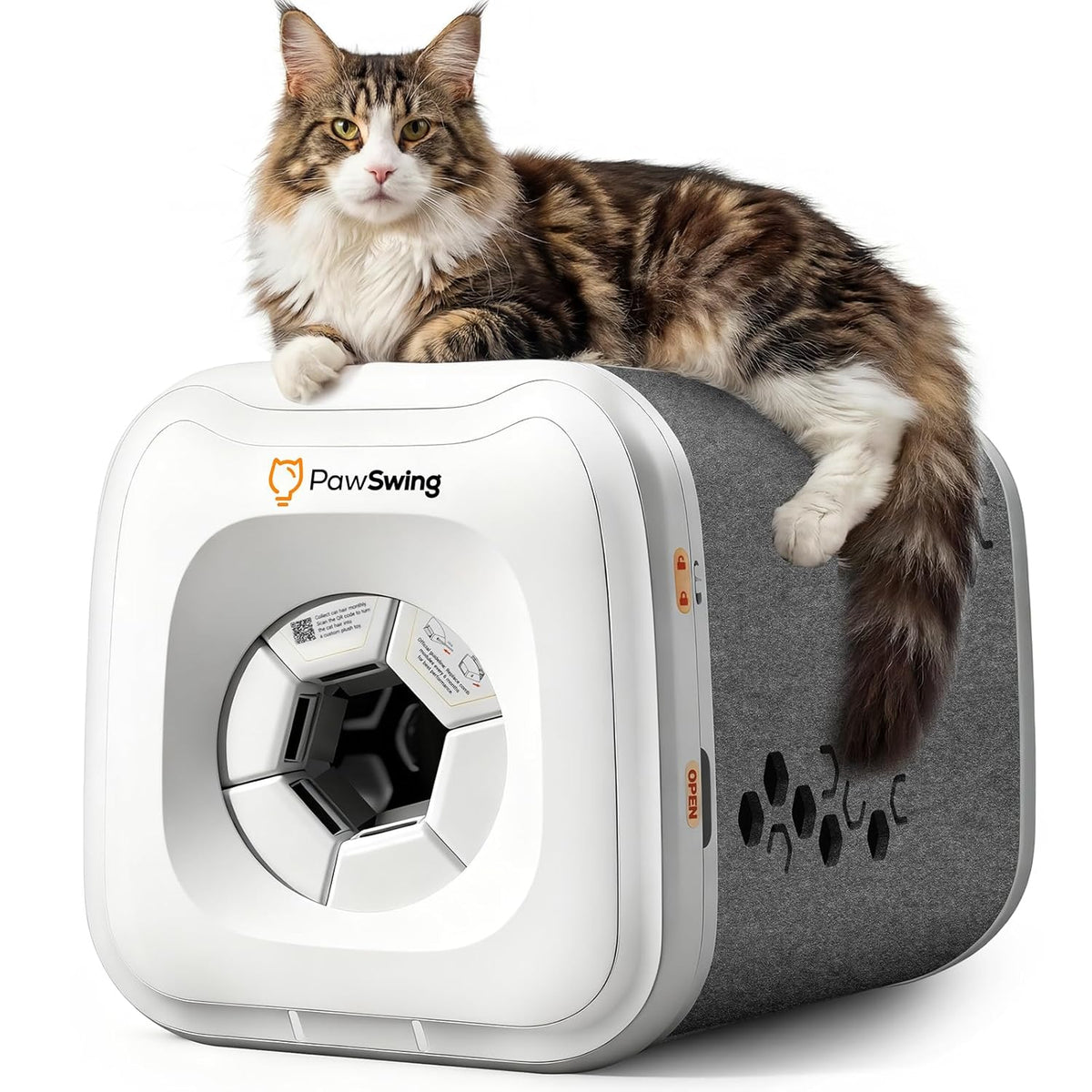 Cat Self-Grooming Box with 360° Fur Collector