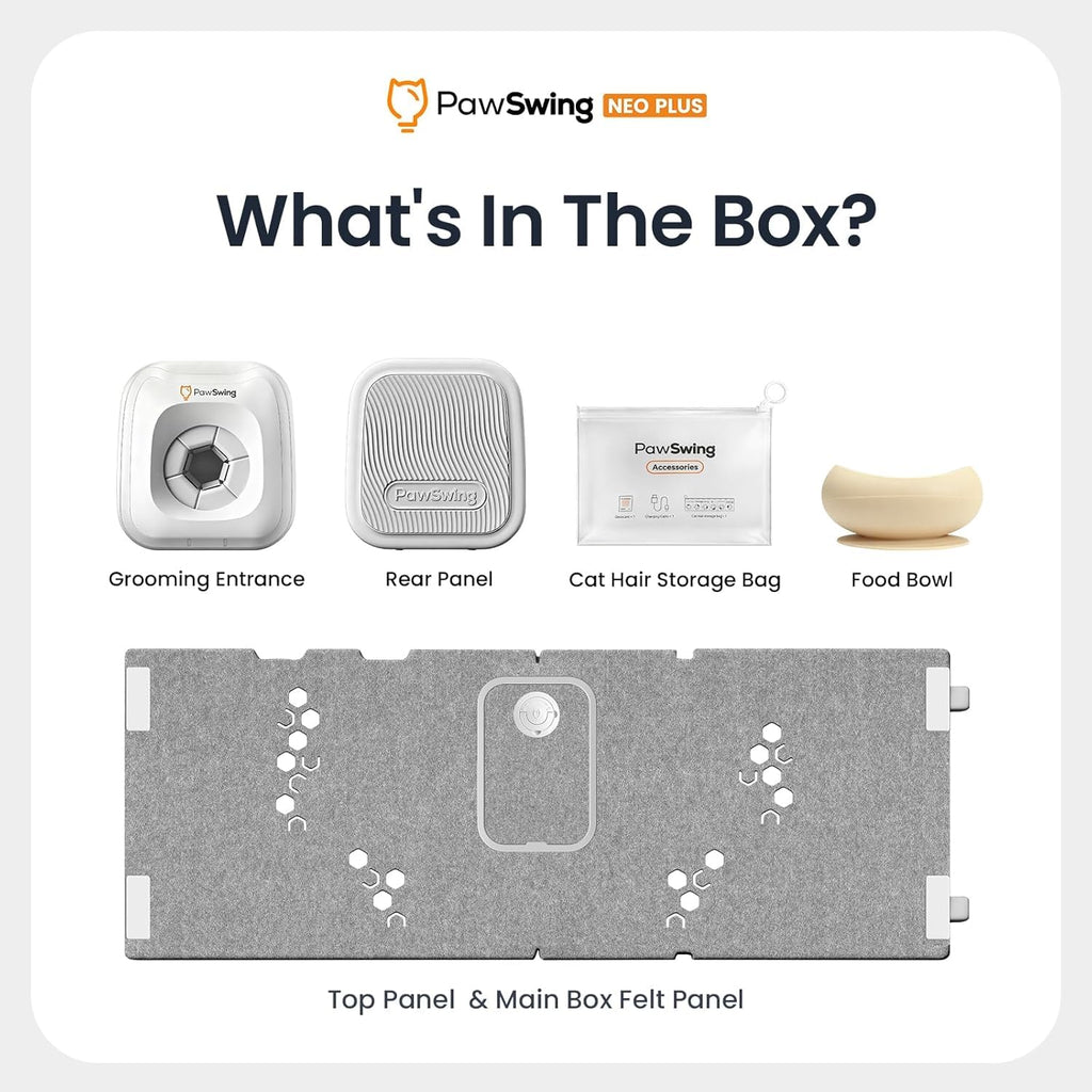 Cat Self-Grooming Box with 360° Fur Collector