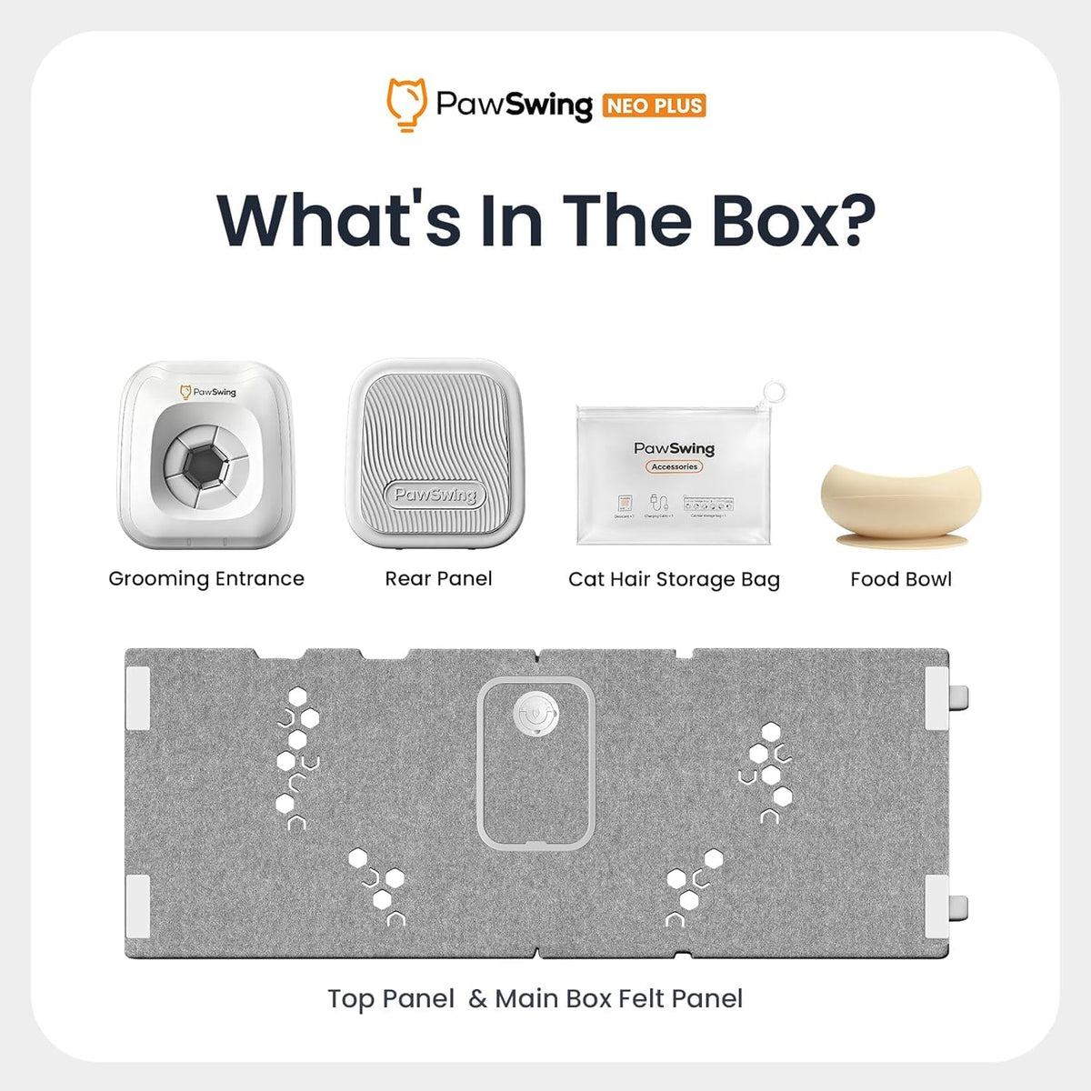 Cat Self-Grooming Box with 360° Fur Collector