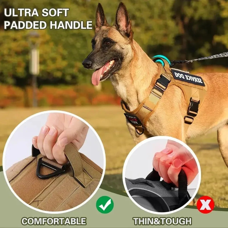 Tactical dog harness, product detail