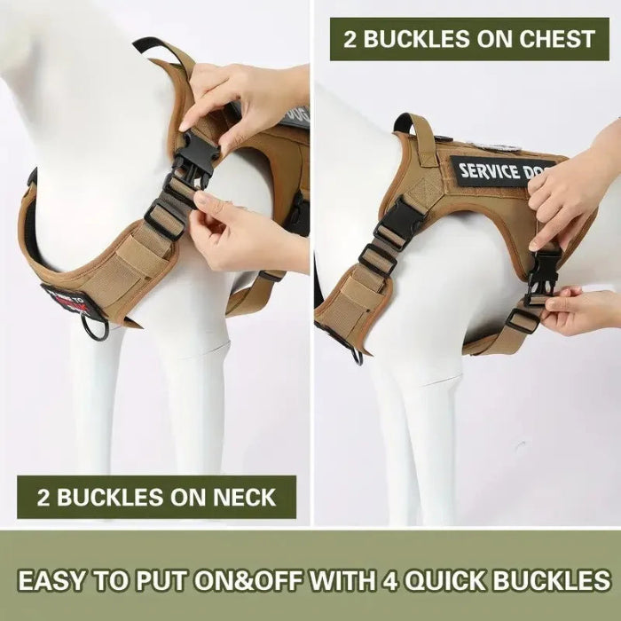 Tactical dog harness, product detail