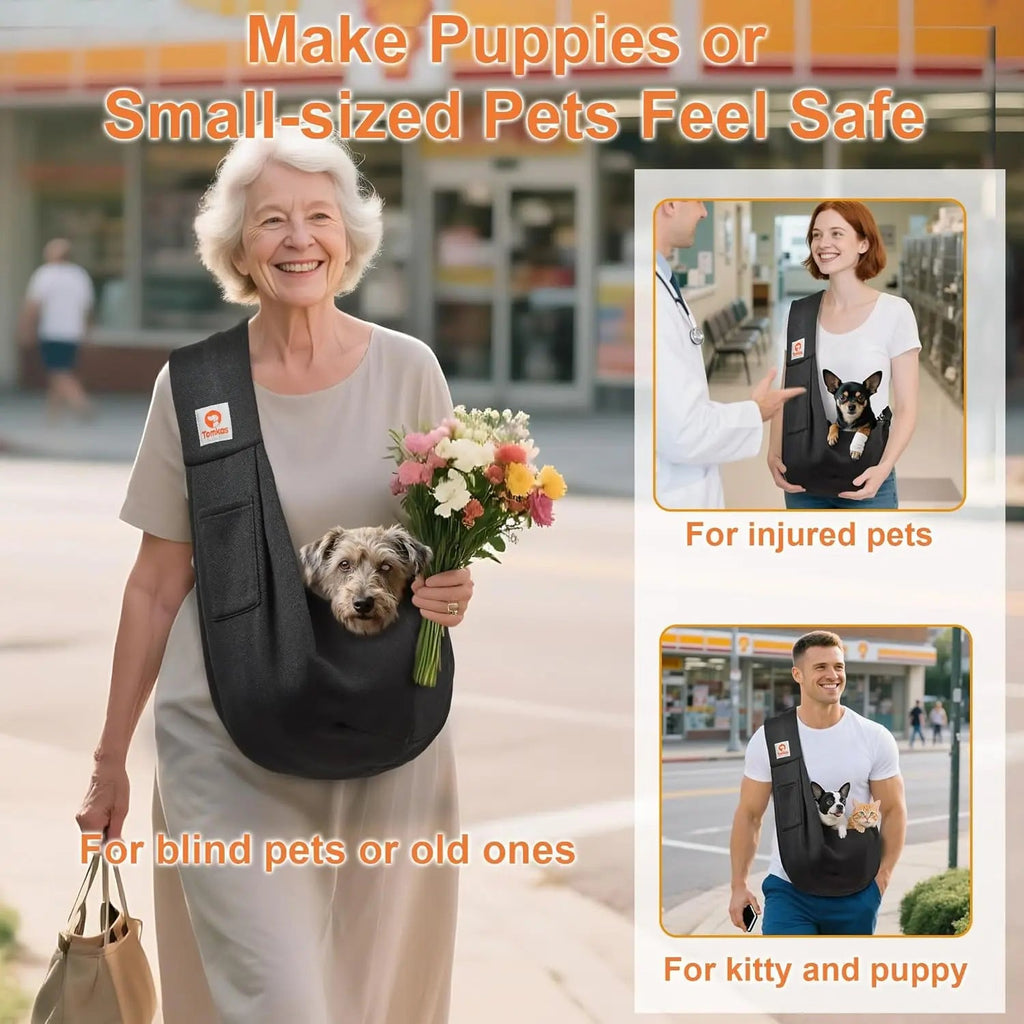 Small Dog & Cat Sling Carrier (3–10 lb)