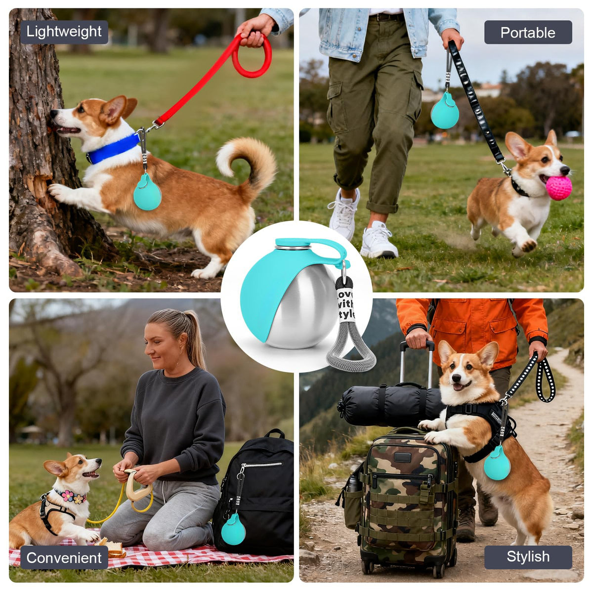 Stainless steel dog water bottle - product image 5