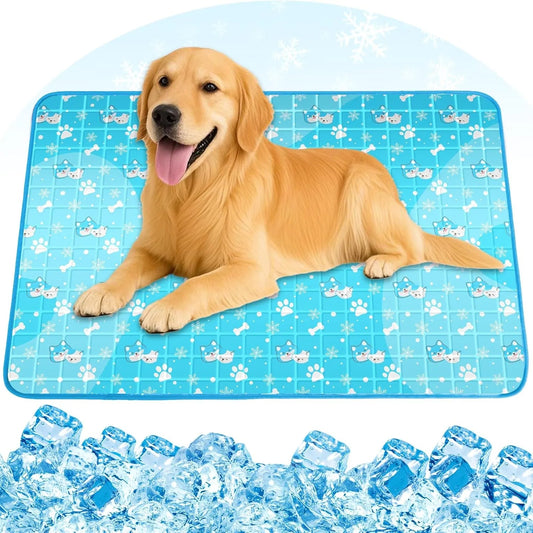 Self-cooling gel mat for dogs, no power required