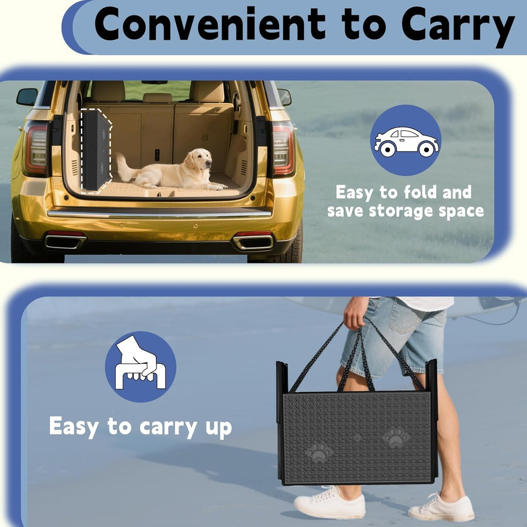 Foldable 5-Step Dog Stairs for Car (Up to 220 lb)
