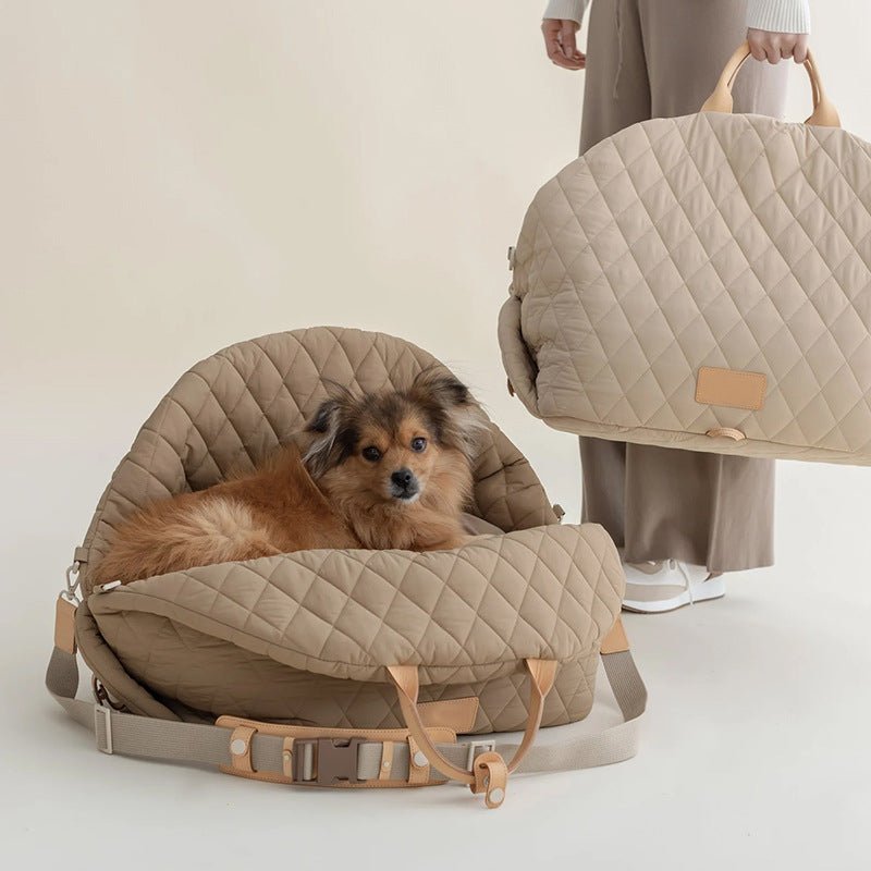 Foldable soft-sided cat carrier, 43 x 34 x 45 cm
