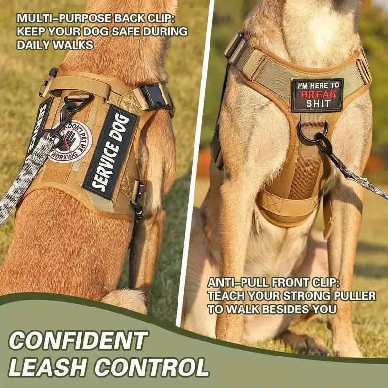 Tactical dog harness, product detail