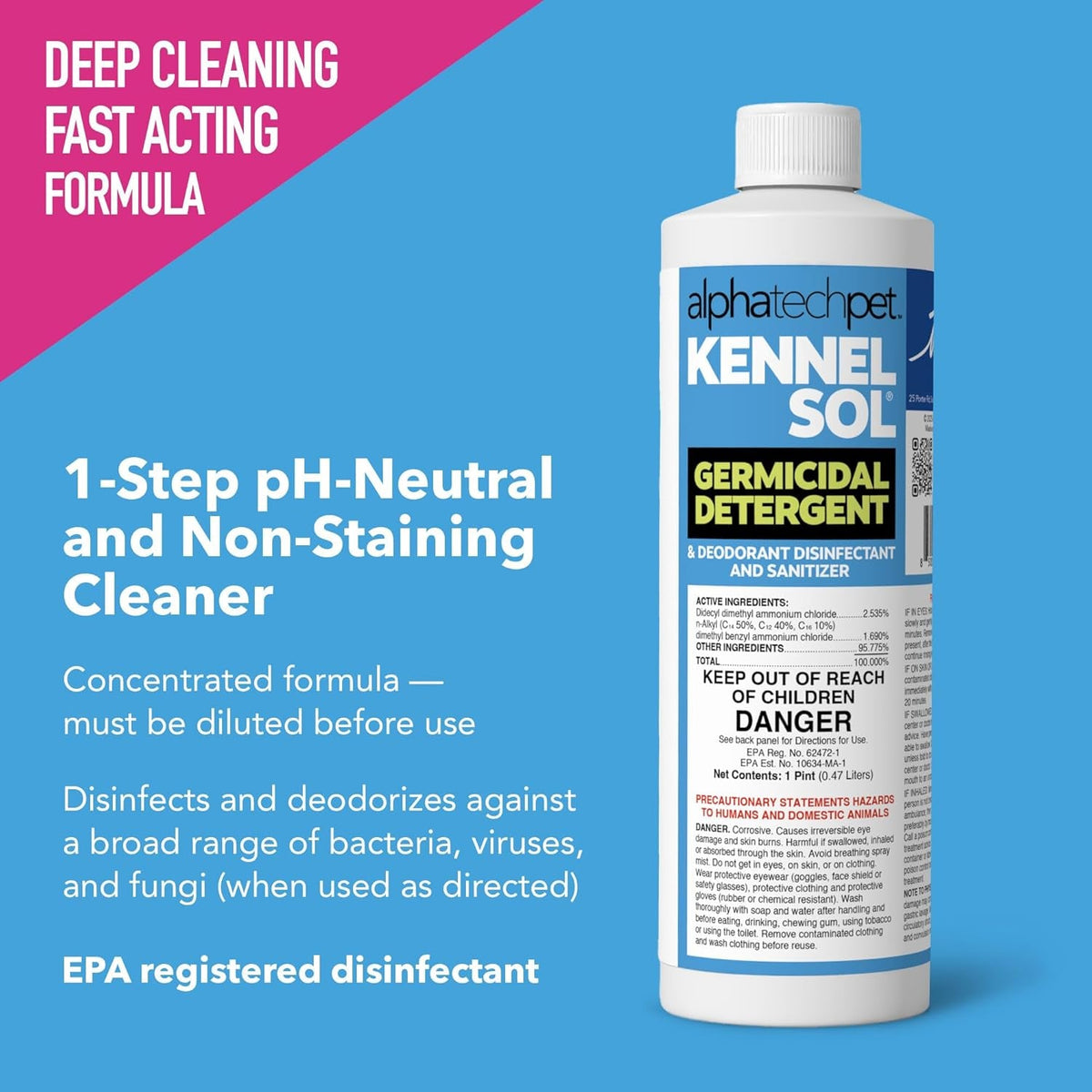 KennelSol Kennel & Crate Disinfectant (16 oz)