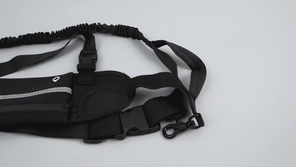 Hands-Free Dog Walking Belt with Bungee Leash