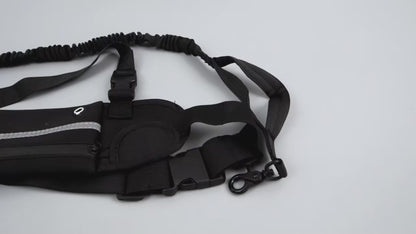 Hands-Free Dog Walking Belt with Bungee Leash
